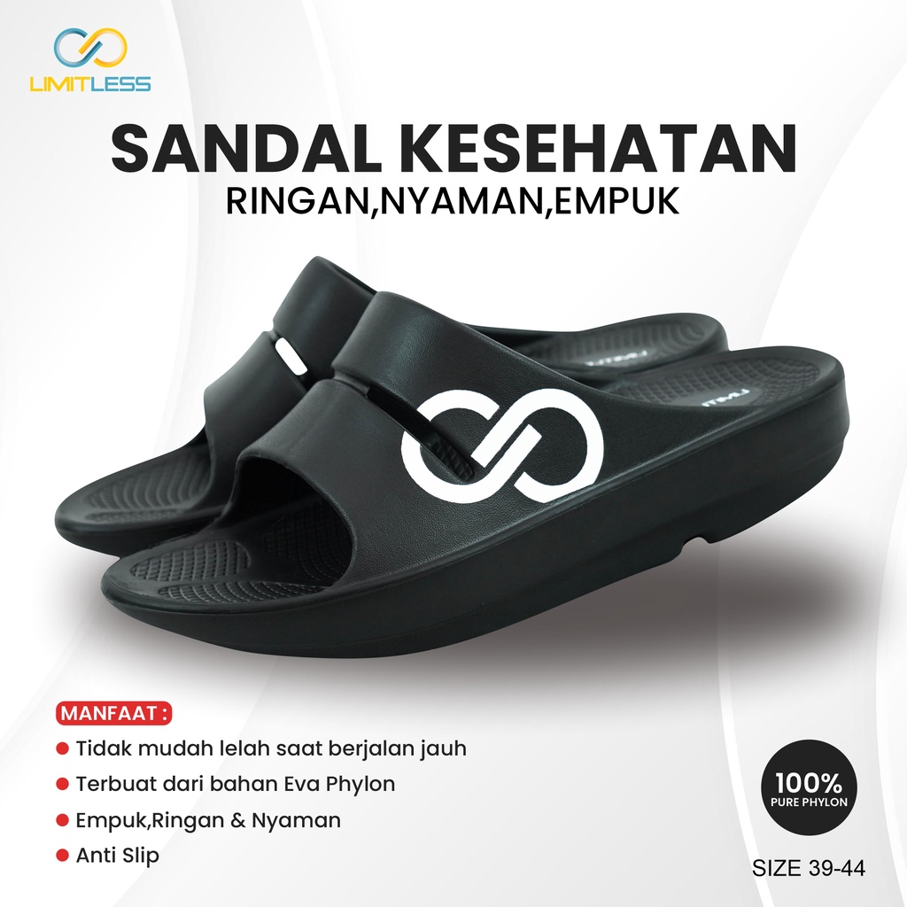 รองเท้าแตะผู้ชายสุขภาพสบายรองเท้าแตะผู้ชายบําบัดยางeva Slip On Limitlessรองเท้าแตะ