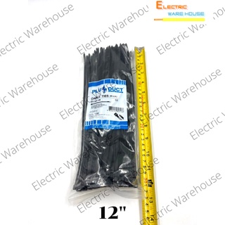 เคเบิ้ลไทน์ cable tie สีดำ (ขนาด 12นิ้ว - 14 นิ้ว)