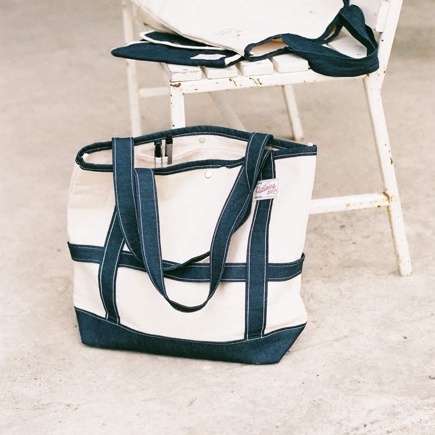 Walking Stitch : Daddy Indigo Tote Bag : กระเป๋าผ้า