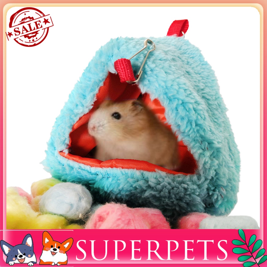 <Superpets> ถุงนอนผ้าฝ้ายรูปบ้านหนูแฮมสเตอร์สําหรับสัตว์เลี้ยง