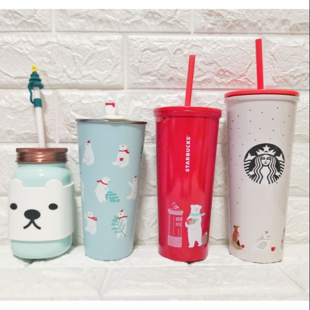 แก้วน้ำ Stainless Polar Bear  2019 Starbucks Thailand X'Mas Collection Phase 2