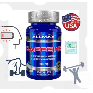 [ คาเฟอีน ] - ALLMAX Nutrition, Caffeine 200 mg x 100 เม็ด (Tablets)