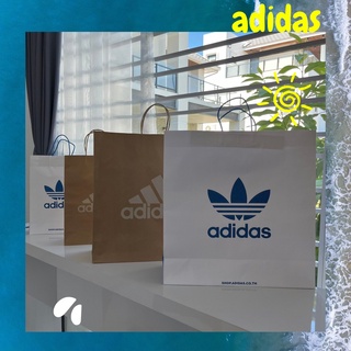 (สินค้าลิขสิทธิ์แท้) ถุงกระดาษ adidas , atmos , paragon มือสอง ของแท้ สภาพดี ขายปลีก / ส่ง