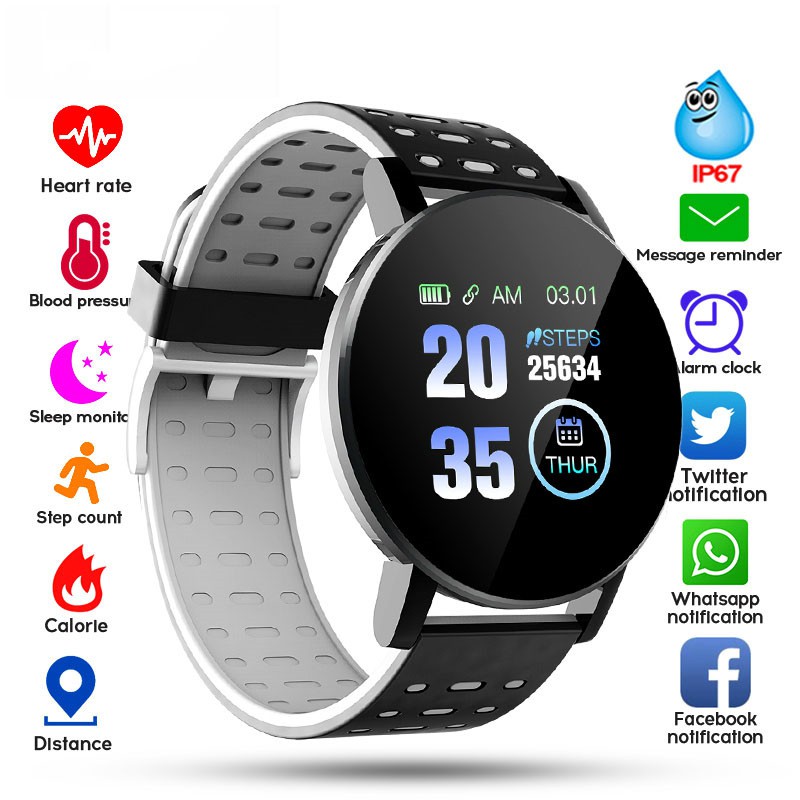 Rogbid GT Smart Watch Men Waterproof Full Touch Clock Women Blood