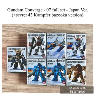 Bandai Gundam Converge vol7 full set Janpan Ver Secret 43 Kampfer Basooka version มือ2