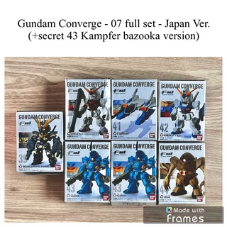 Bandai Gundam Converge vol7 full set Janpan Ver Secret 43 Kampfer Basooka version มือ2