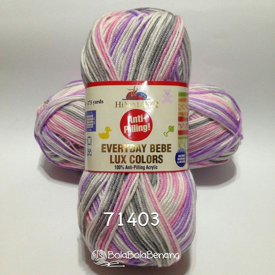 Himalaya Everyday Bebe Lux สีนําเข้าเส้นด้ายถัก 71403