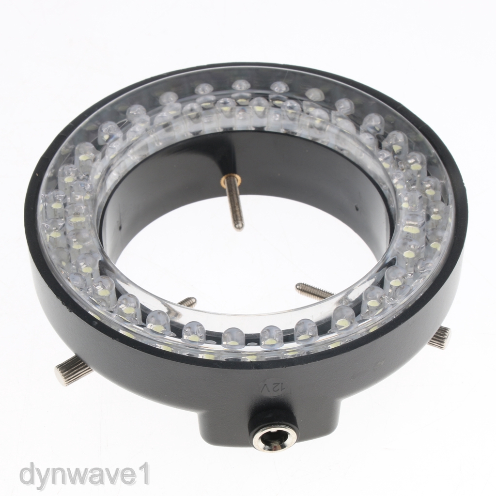 Baosity Microscope Ring Light Illuminator Lighting Kit 60 LED Lamp with Dimmer 62mm 4.5W 