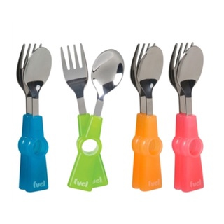 Fuel 30705998ชุดช้อนส้อมสำหรับเด็ก  มีส่งฟรี แบรนด์จากแคนาดา มีรับประกัน/FUEL 2PC SNAP CUTLERY