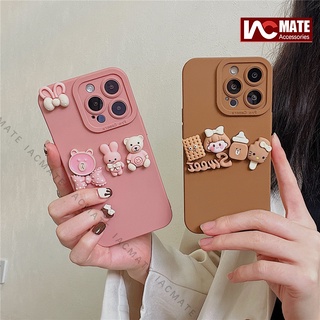 เคสโทรศัพท์มือถือแบบนิ่ม กันกระแทก ลายการ์ตูนตลก 3D สําหรับ 14ProMax 14Max 13ProMax 13 12 ProMax 12 11 X 8P