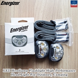 Energizer® LED Headlamp Flashlight High-Performance Head Light For Outdoors, Camping ไฟฉายคาดศีรษะ แพ็ค 2 ชิ้น