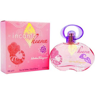 กลิ่นหอมสดชื่น สดใส หอมเปรี้ยวเย้ายวนใจ ซุกซน น่าหลงใหล Ferragamo Incanto Heaven EDT for Women 100 ml. (กล่องซีล)