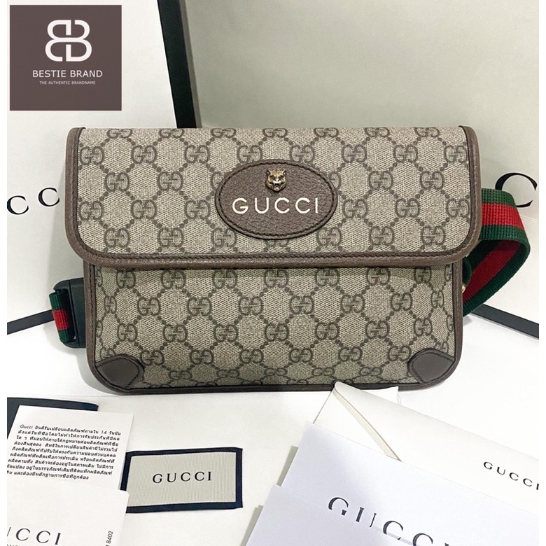 ❌ขายแล้ว❌ Used Gucci GG Supreme Belt Bag (Shop Thai Emporium) Y19 แท้ 100% (ไม่แท้ยินดีคืนเงิน)
