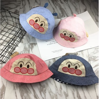 พร้อมส่ง! หมวกเด็ก 4in1 หน้า-หลัง-นอก-ใน (สียีนส์)