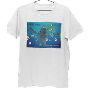 คอตต้อนคอกลมเสื้อยืด Unisex รุ่น Mario Bros Video Art 1 T-Shirt สวยใส่สบายแบรนด์ Khepri 100% cotton comb ไม่หด สีไม่ตก พ