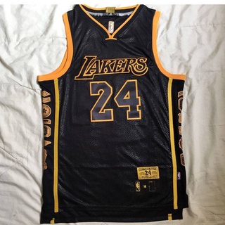 เสื้อกีฬาแขนกุด ลายทีม ACE NBA Jersey Los Angeles Lakers Retired No.24 Kobe พลัสไซซ์