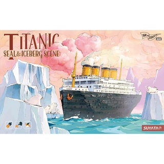 พลาสติก โมเดล ประกอบ SUYATA EGG SHIP TITANIC SEAL &amp; ICEBERG SCENE