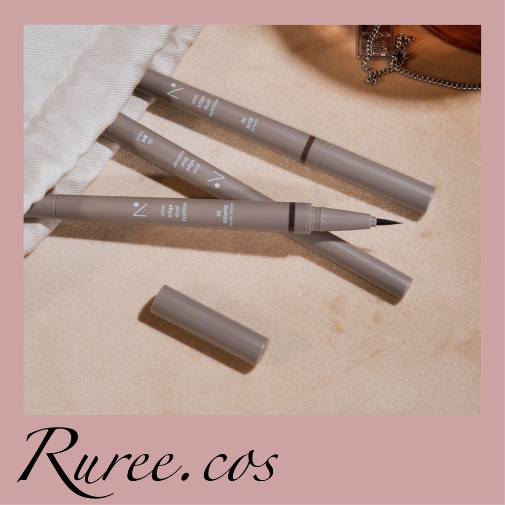 [พร้อมส่ง/ของแท้] Nobev - Slim Edge Dual Eyeliner