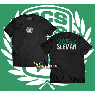 เสื้อยืดผ้าฝ้าย พิมพ์ลาย Distro Ultrasleman BCS X PSS SLEMANIA COTTON COMBED 30S สําหรับผู้ชาย