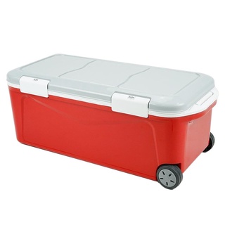 ถังแช่อเนกประสงค์พร้อมหูลาก ME LIVING COMY 50 ลิตร สีแดง/เทาHARD COOLER WITH CASTORS ME LIVING COMY 50L RED/GREY