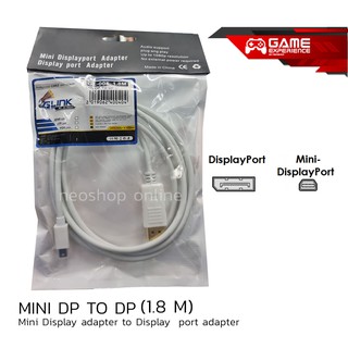 Glink สาย Mini dp to dp (1.8m)  Cable mini displayport to displayport