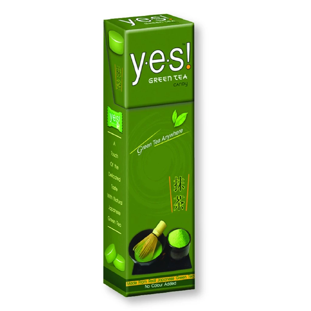 Yes! ลูกอม รส Green Tea 36กรัม/กล่อง