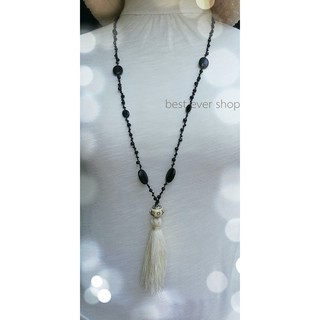 สร้อยคอยาวแบบมีพู่ สไตล์ยุโรป  bohemian stlyle   tassel necklace