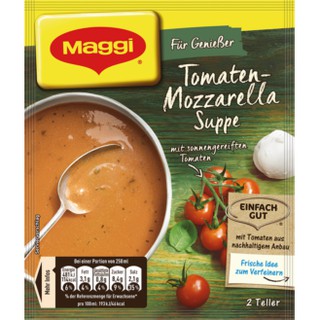 แม็กกี้ ซุปมะเขือเทศและมอซซาเรลล่ากึ่งสาเร็จรูป 59 กรัม - Maggi Tomato Mozzarella Soup 59g