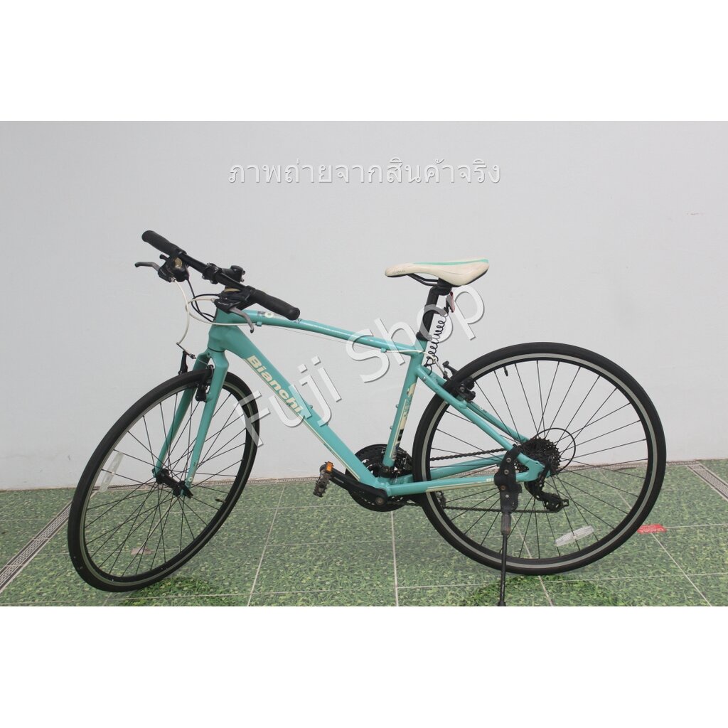 จักรยานไฮบริดญี่ปุ่น - ล้อ 700c - มีเกียร์ - อลูมิเนียม - Bianchi Roma IV - สีเขียว [จักรยานมือสอง]