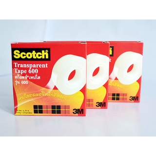 3M Scotch Magic Tape 600 เทปเอนกประสงค์เนื้อใส (1ม้วน/กล่อง)