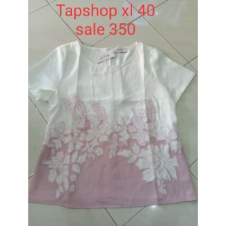 Tapshop xl40 เสื้อผ้าอก40 สีขาวงานปักสวย