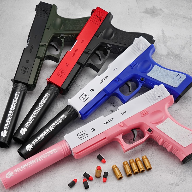 [จัดส่งฟรี] Glock Toy Pistol Plastic Bullet