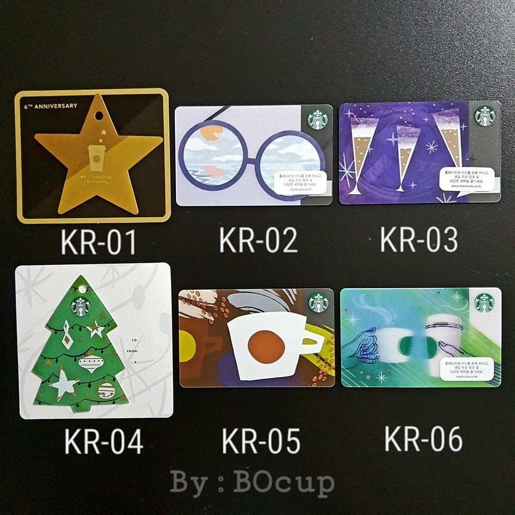 การ์ดสตาร์บัคส์ เกาหลี Korea Starbucks Card ของแท้ 100%