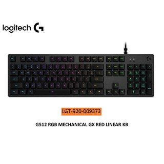 คีย์บอร์ดเกมมิ่ง Logitech G512 RGB Mechanical GX Red Linear Black