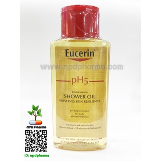 Eucerin pH5 Shower Oil Very Dry Sensitive Skin 200ml ยูเซอริน พีเอช5 ชาวเวอร์ ออยล์ ผลิตภัณฑ์อาบน้ำผสมน้ำมัน ผิวแห้งมาก