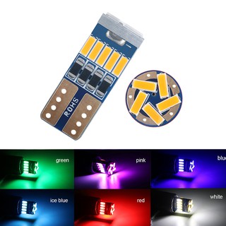 หลอดไฟ Led T10 W5W 194 4014 15SMD 360 องศา สีแดง สีฟ้า สีเขียว 12V สําหรับติดรถยนต์