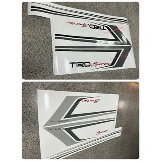 สติ๊กเกอร์งานตัดคอม สำหรับติดชายล่างข้างรถ โตโยต้า ALTIS ปี 2012-2013 TRD Sportivo ลายเส้น toyota sticker ติดรถ แต่งรถ