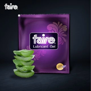 ใหม่! [Pack 10] แฟร์ อโลเวร่า เจลหล่อลื่นสูตรน้ำสารสกัดอโลเวร่า 10 ซอง Faire Aloe Vera Lubricant Gel 10 Packets