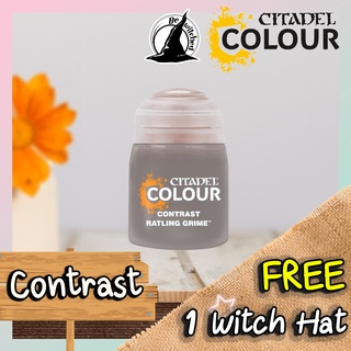 (Contrast) RATLING GRIME Citadel Paint แถมฟรี 1 Witch Hat