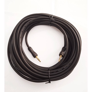 สายเสียง JEACK 3.5mm 99.99High crade Audioสายสัญญานเสียงอย่างดี 10 เมตร สายลำโพง สายต่อเครื่องเสียงหัวตัวผู้ทั้