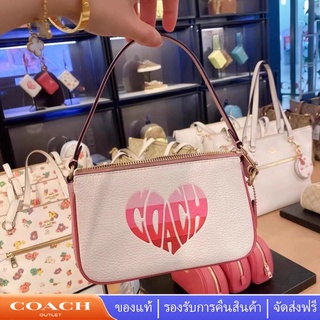 Coach nolita19 กระเป๋าถือสตรีกระเป๋าถือกระเป๋าสี่เหลี่ยมเล็กกระเป๋าถือ CA797