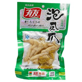 ขาไก่ดอง ตีนไก่แบมแบม เปรี้ยวเผ็ด รสอร่อยคล้ายแหนมเอ็นไก่ 乖媳妇山椒凤爪 泡椒凤爪90g