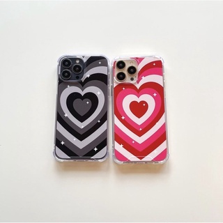 เคสหัวใจ สีดำและสีแดง มีไอโฟนทุกรุ่น พร้อมส่ง มีสต๊อกในไทย