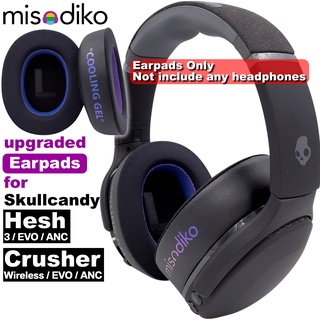 Misodiko แผ่นหูฟังไร้สาย EVO ANC แบบเปลี่ยน สําหรับ Skullcandy Hesh 3 EVO ANC Crusher