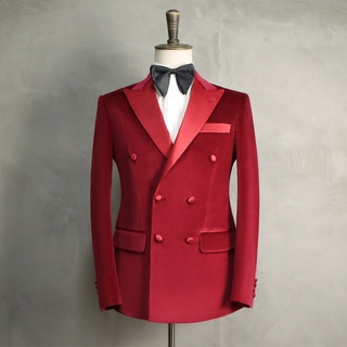 KINGMAN Wedding Suit For Man Luxuriant Burgundy สั่งตัดสูท สูทสั่งตัด ตัดสูท งานคุณภาพ สูทชาย สูทหญิง สูท