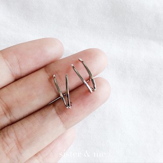 minimal silver earring | ต่างหูเงินแท้ s925