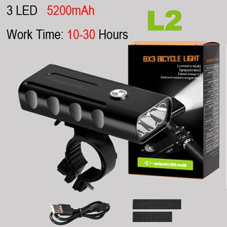 ไฟติดจักรยาน ไฟหน้าจักรยาน BX3 Bicycle Light LED L2