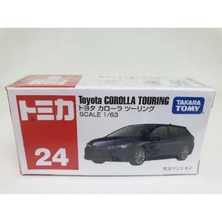 รถโมเดลเหล็ก Tomica #24 Toyota Corolla Touring ขนาดยาวประมาณ 6-7cm