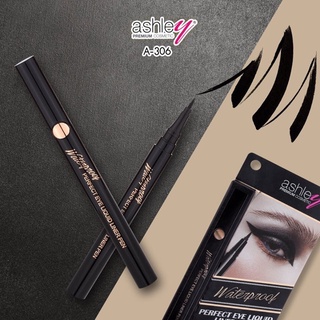 A-306 Ashley Perfect Eye Liquid Liner Pen  แอชลีย์ ลิควิดอายไลเนอร์สีดำเข้มสูตรกันน้ำ