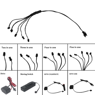 กล่องแบตเตอรี่ 12V USB 2 AA Splitter 1 Female In 2 / 3 / 4 อินเวอร์เตอร์ 1 ชิ้นสําหรับ 1-5 เมตร